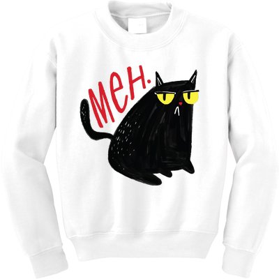 Meh Cat Kids Sweatshirt