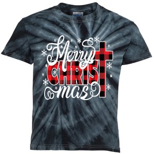 Merry Christ Mas Christian Jesus Christmas Pjs Xmas Pajamas Kids Tie-Dye T-Shirt