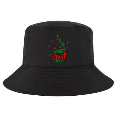 Merry Christ Mas Christmas Christian Jesus Religious Holiday Cool Comfort Performance Bucket Hat