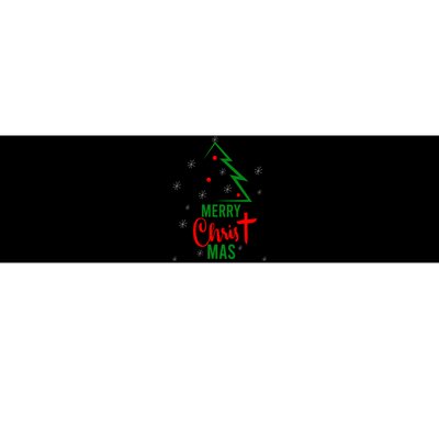 Merry Christ Mas Christmas Christian Jesus Religious Holiday Bumper Sticker