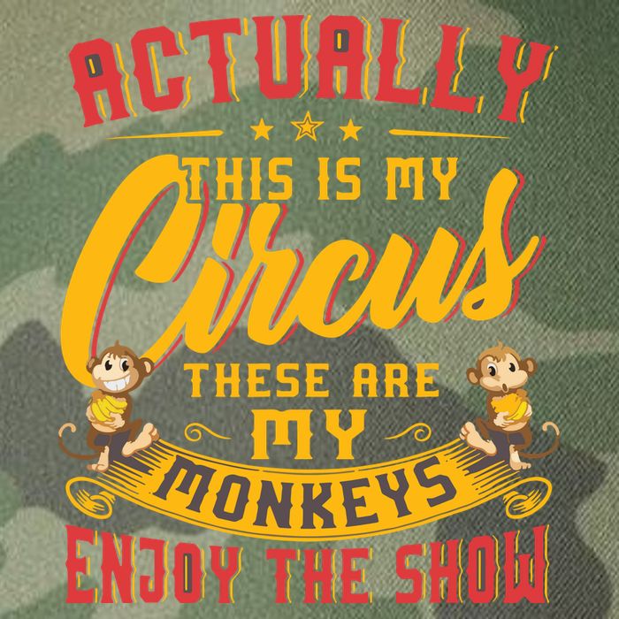 My Circus My Monkeys Funny Gift For Legacy Tie Dye Trucker Hat