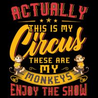 My Circus My Monkeys Funny Gift For Wool Snapback Cap