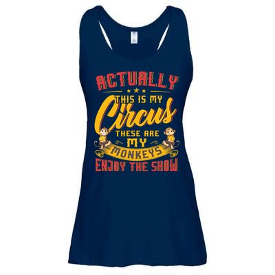 My Circus My Monkeys Funny Gift For Ladies Essential Flowy Tank