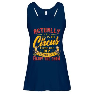 My Circus My Monkeys Funny Gift For Ladies Essential Flowy Tank