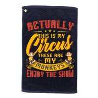 My Circus My Monkeys Funny Gift For Golf Towel