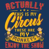 My Circus My Monkeys Funny Gift For Golf Towel