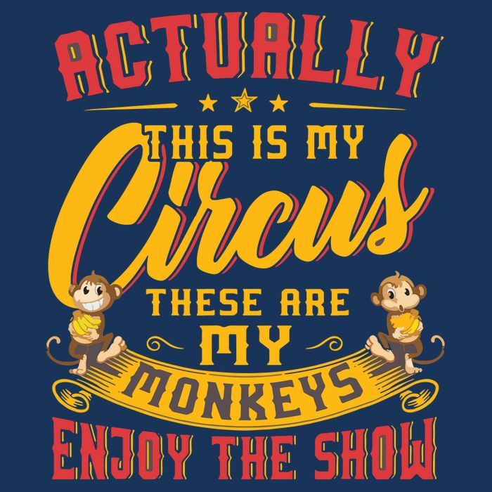 My Circus My Monkeys Funny Gift For Golf Towel