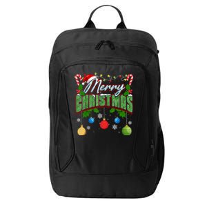 Merry Christmas Matching Family Merry Christmas Xmas City Backpack