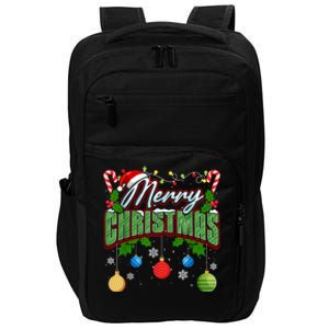 Merry Christmas Matching Family Merry Christmas Xmas Impact Tech Backpack