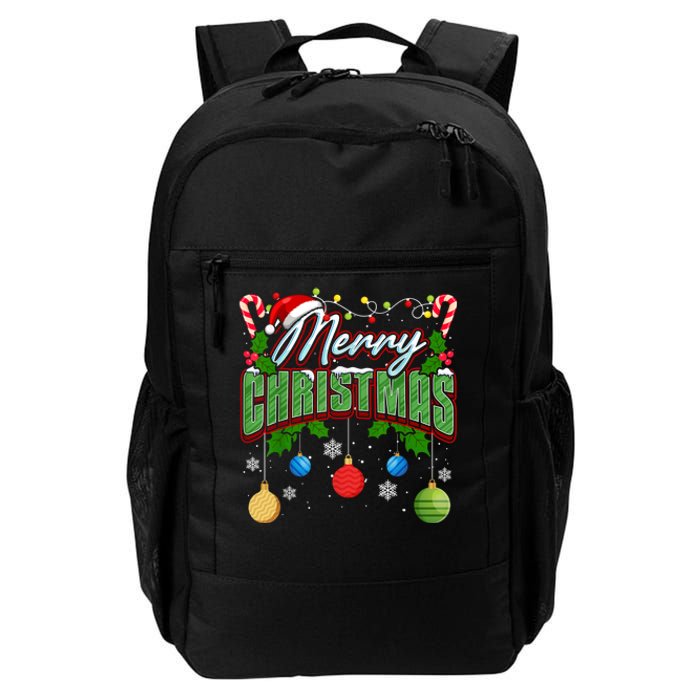 Merry Christmas Matching Family Merry Christmas Xmas Daily Commute Backpack