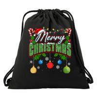 Merry Christmas Matching Family Merry Christmas Xmas Drawstring Bag