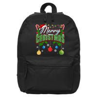 Merry Christmas Matching Family Merry Christmas Xmas 16 in Basic Backpack