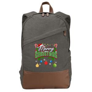 Merry Christmas Matching Family Merry Christmas Xmas Cotton Canvas Backpack