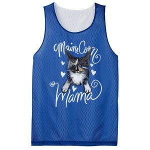 Maine Coon Mama Cute Dilute Calico Gift Mesh Reversible Basketball Jersey Tank