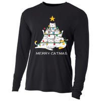 Merry Catmas Merry Christmas Funny Christmas Light Cooling Performance Long Sleeve Crew