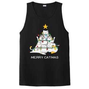 Merry Catmas Merry Christmas Funny Christmas Light PosiCharge Competitor Tank