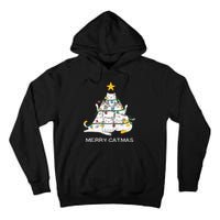 Merry Catmas Merry Christmas Funny Christmas Light Tall Hoodie