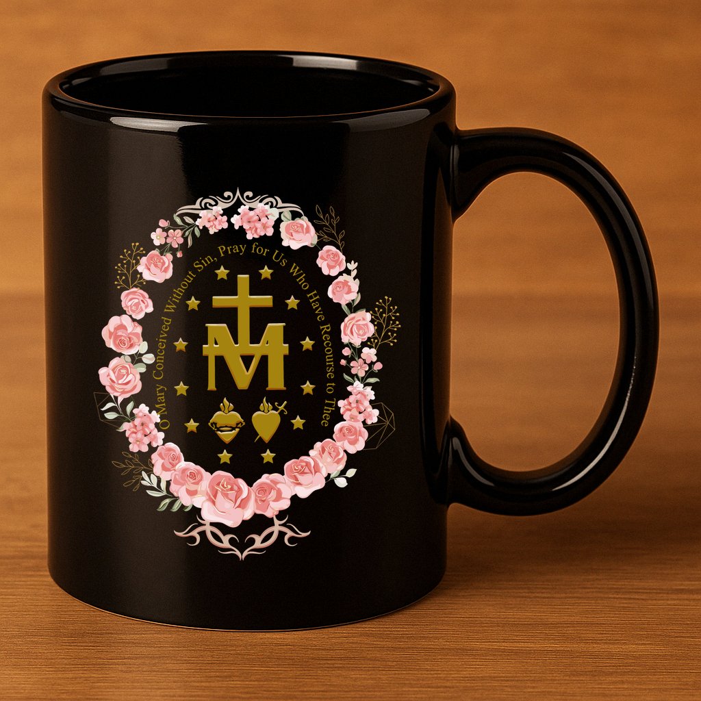 Marian Catholic 11oz C Handle Ceramic Mug