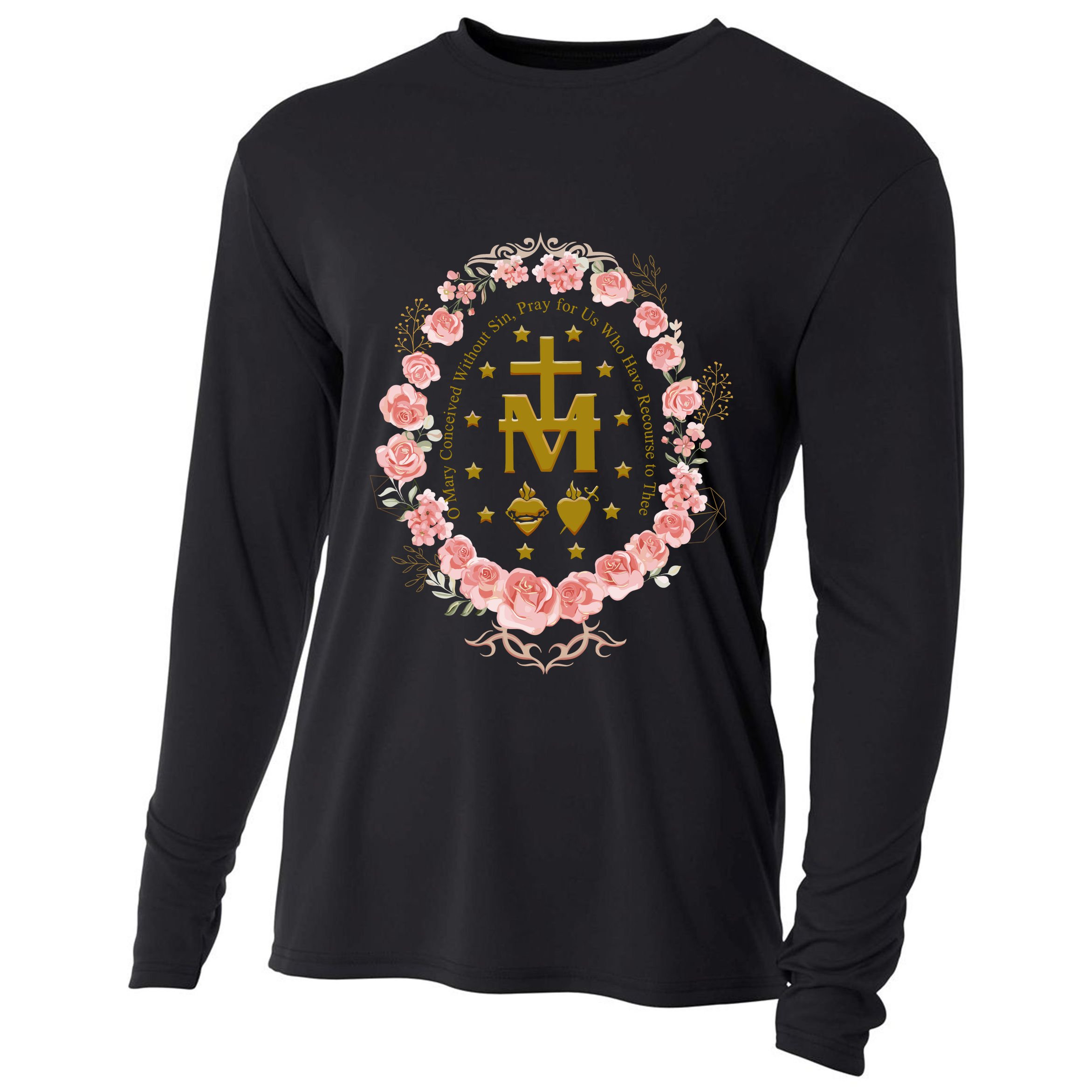 Marian Catholic Cooling Performance Long Sleeve Crew