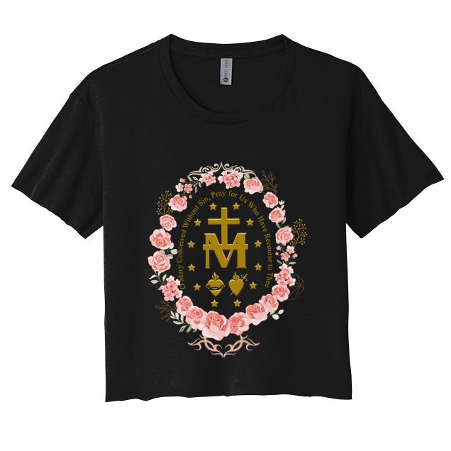 Marian Catholic Crop Top