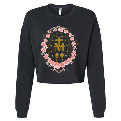 Marian Catholic Cropped Pullover Crew