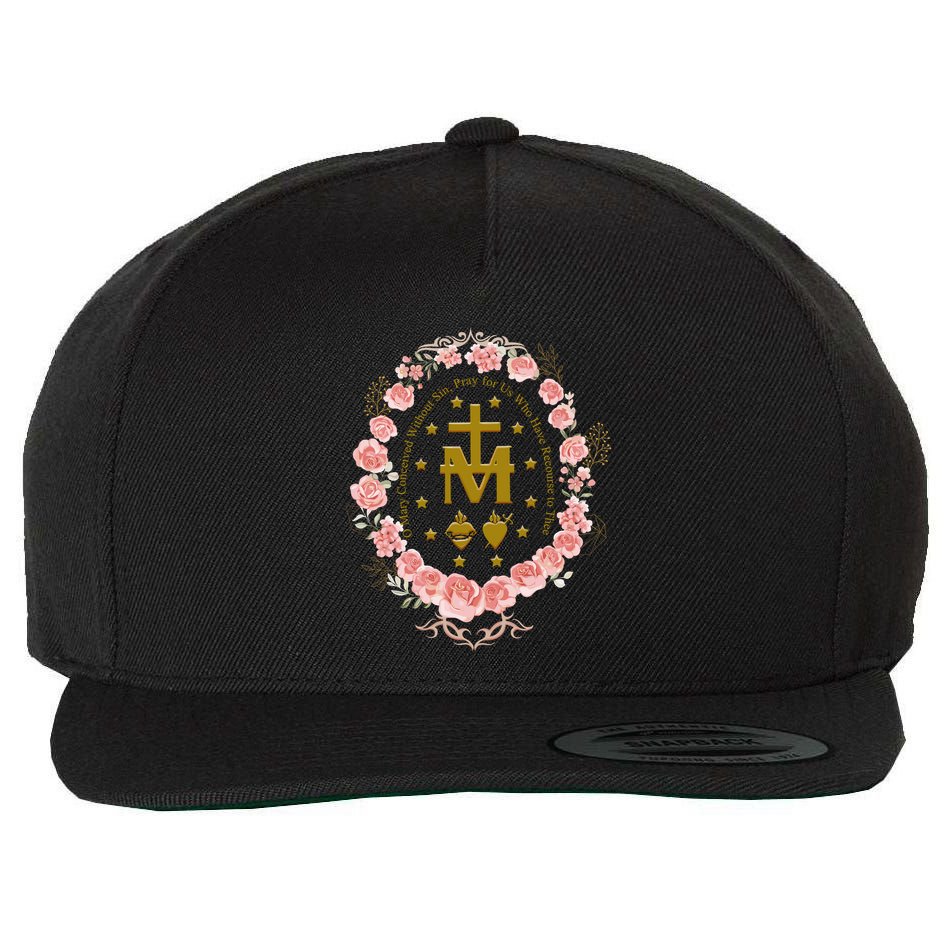Marian Catholic Wool Snapback Cap