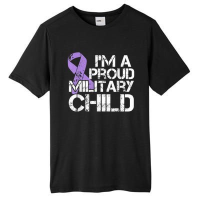 Military Child Month Boys Shirt Purple Up Brat Kid Tall Fusion ChromaSoft Performance T-Shirt