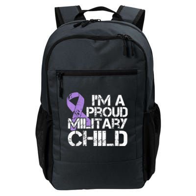 Military Child Month Boys Shirt Purple Up Brat Kid Daily Commute Backpack