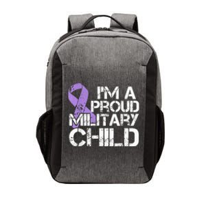 Military Child Month Boys Shirt Purple Up Brat Kid Vector Backpack