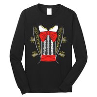 Mariachi Charro Mexican Costume For Cinco De Mayo Halloween Long Sleeve Shirt