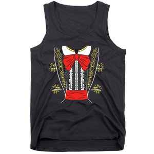 Mariachi Charro Mexican Costume For Cinco De Mayo Halloween Tank Top