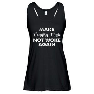 Make Country Music Not Woke Again Ladies Essential Flowy Tank