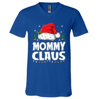 Mommy Claus Matching Group Xmas Family Christmas Pajama Meaningful Gift V-Neck T-Shirt