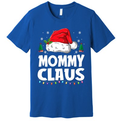 Mommy Claus Matching Group Xmas Family Christmas Pajama Meaningful Gift Premium T-Shirt