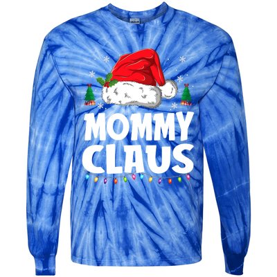 Mommy Claus Matching Group Xmas Family Christmas Pajama Meaningful Gift Tie-Dye Long Sleeve Shirt