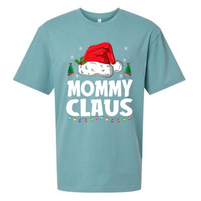 Mommy Claus Matching Group Xmas Family Christmas Pajama Meaningful Gift Sueded Cloud Jersey T-Shirt