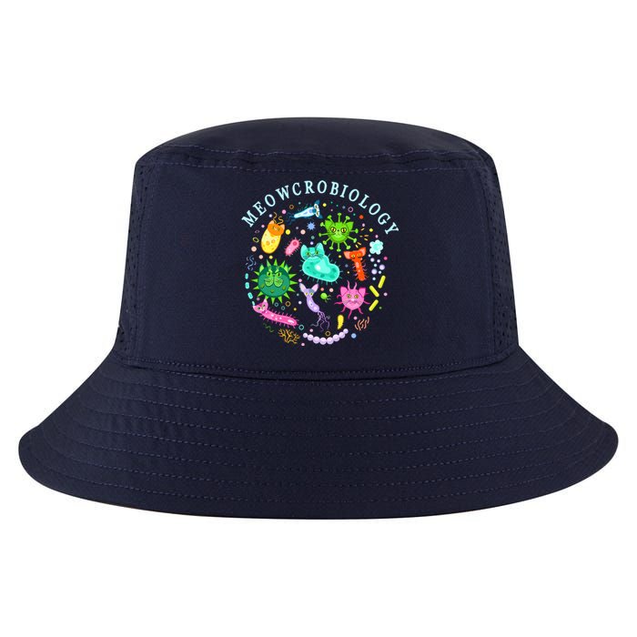 Meowcrobiology Cat Meow Microbiology Science Bacteriology Cool Comfort Performance Bucket Hat