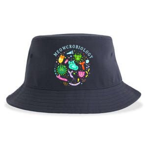 Meowcrobiology Cat Meow Microbiology Science Bacteriology Sustainable Bucket Hat