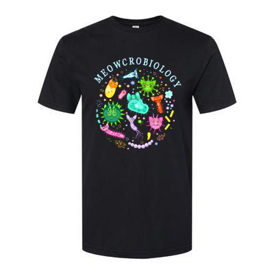 Meowcrobiology Cat Meow Microbiology Science Bacteriology Softstyle CVC T-Shirt