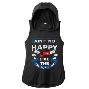 Mail Carrier Mailman AinT No Happy Like The Last Box Happy Ladies PosiCharge Tri-Blend Wicking Draft Hoodie Tank