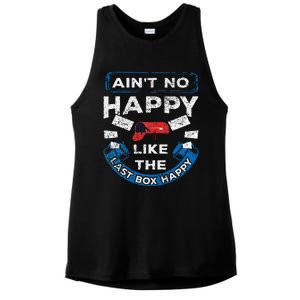 Mail Carrier Mailman AinT No Happy Like The Last Box Happy Ladies PosiCharge Tri-Blend Wicking Tank