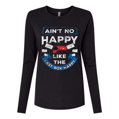 Mail Carrier Mailman AinT No Happy Like The Last Box Happy Womens Cotton Relaxed Long Sleeve T-Shirt