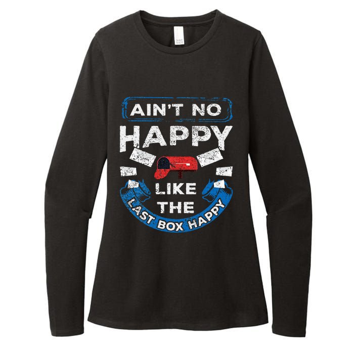 Mail Carrier Mailman AinT No Happy Like The Last Box Happy Womens CVC Long Sleeve Shirt