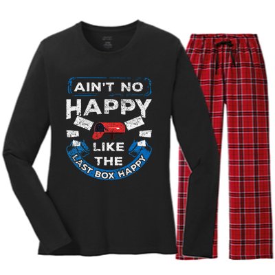 Mail Carrier Mailman AinT No Happy Like The Last Box Happy Women's Long Sleeve Flannel Pajama Set 