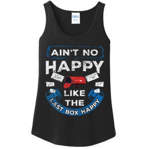 Mail Carrier Mailman AinT No Happy Like The Last Box Happy Ladies Essential Tank