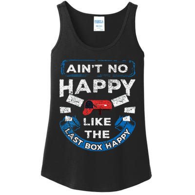 Mail Carrier Mailman AinT No Happy Like The Last Box Happy Ladies Essential Tank