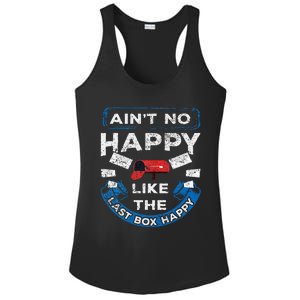 Mail Carrier Mailman AinT No Happy Like The Last Box Happy Ladies PosiCharge Competitor Racerback Tank