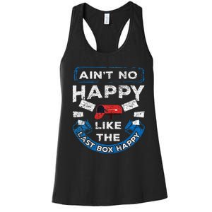 Mail Carrier Mailman AinT No Happy Like The Last Box Happy Women's Racerback Tank