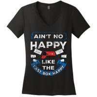 Mail Carrier Mailman AinT No Happy Like The Last Box Happy Women's V-Neck T-Shirt