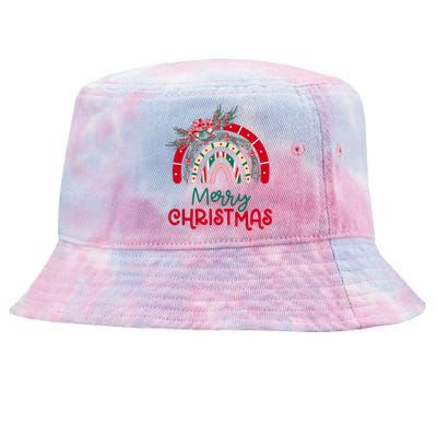 Merry Christmas Tie-Dyed Bucket Hat